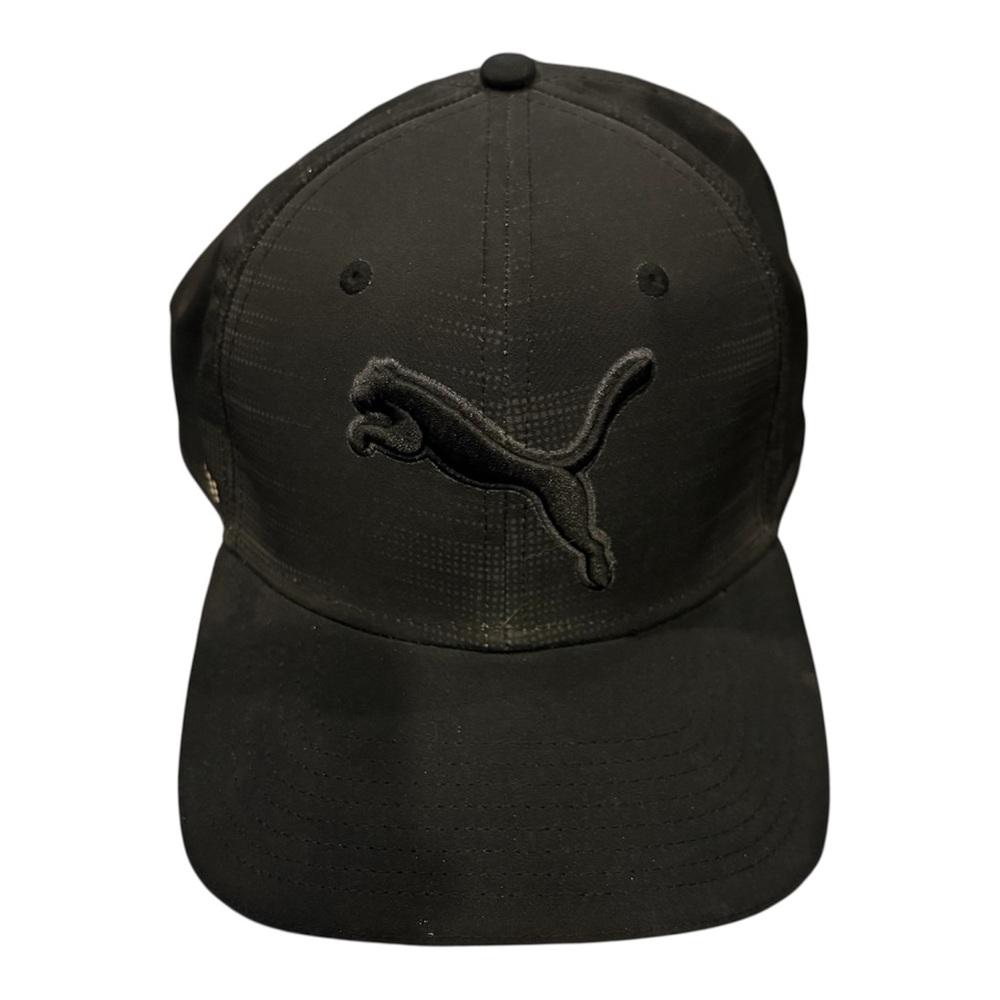PUMA PWR Cool Dry Cell Blackout Logo Golf Hat Adjustable SnapBack NWT